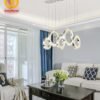 Đèn thả 5 pha lê tròn 3640 3
