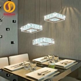 Đèn thả 3 pha lê vuông 3642 2