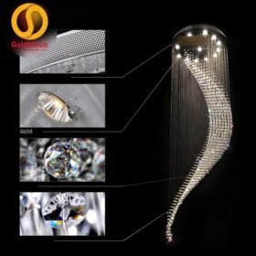 Đèn thả thông tầng pha lê 3980 2