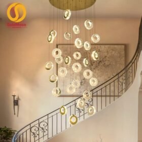 Đèn thả thông tầng pha lê 3955 1