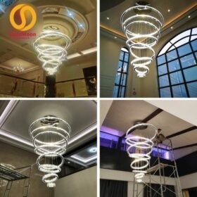 Đèn thả thông tầng pha lê 3956 1