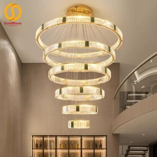 Đ&egrave;n thả th&ocirc;ng tầng 6 v&ograve;ng pha l&ecirc;, đ&egrave;n th&ocirc;ng tầng biệt tự sang trọng