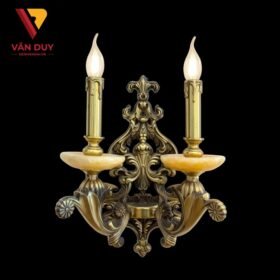 Đèn tường nến đồng đá 4203T2 2