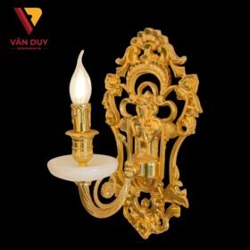 Đèn tường nến đồng đá 24K 4242T1 2