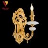 Đèn tường nến đồng đá 24K 4243T1 2