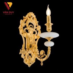 Đèn tường nến đồng đá 24K 4243T1 2