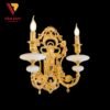 Đèn tường nến đồng đá 24K 4243T2 2