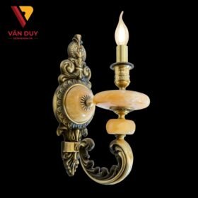 Đèn tường nến đồng đá 4251T1 2