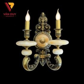Đèn tường nến đồng đá 4251T2 2