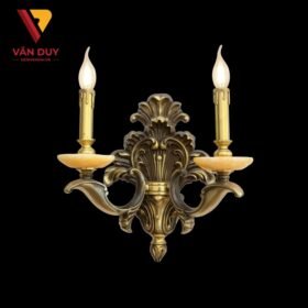 Đèn tường nến đồng đá 4259T2 2