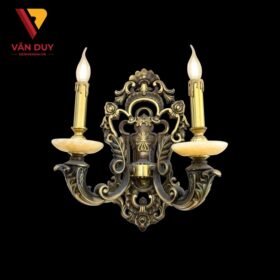 Đèn tường nến đồng đá 4269T2 2