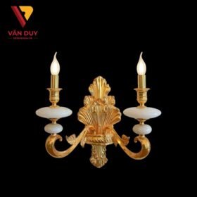 Đèn tường nến đồng đá 24K 4275T2 2