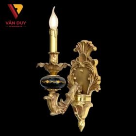 Đèn tường nến đồng đá 4277T1 2