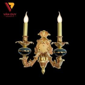 Đèn tường nến đồng đá 4277T2 2