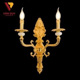 Đèn tường nến đồng đá 24K 4289T2 2