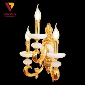 Đèn tường nến đồng đá 24K 4290T3 2