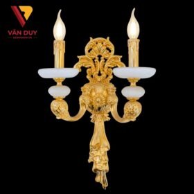 Đèn tường nến đồng đá 24K 4292T2 2