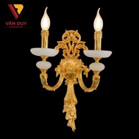 Đèn tường nến đồng đá 24K 4294T2 2
