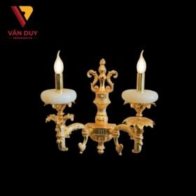 Đèn tường nến đồng đá 24K 4299T2 2