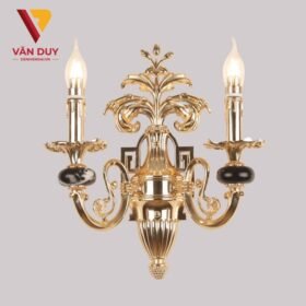 Đèn tường nến đồng đá 4318T2 2