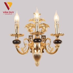 Đèn tường nến đồng đá 4318T3 2