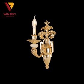 Đèn tường nến đồng đá 4326T1 2