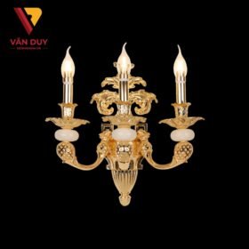 Đèn tường nến đồng đá 4326T3 2