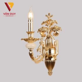 Đèn tường nến đồng đá 4327T1 2