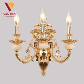 Đèn tường nến đồng đá 4327T3 2