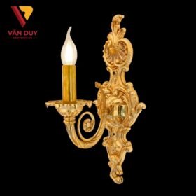 Đèn tường nến đồng đá 4802T1 2