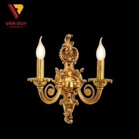 Đèn tường nến đồng đá 4802T2 2