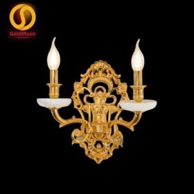 Đèn tường nến đồng đá 24K 4241T2 1