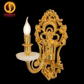 Đèn tường nến đồng đá 24K 4242T1 1