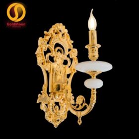 Đèn tường nến đồng đá 24K 4243T2 1