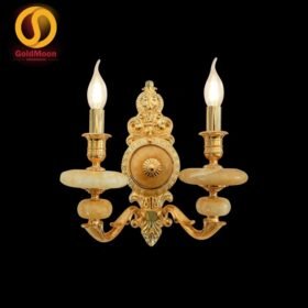Đèn tường nến đồng đá 24K 4266T2 1