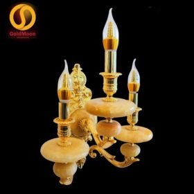 Đèn tường nến đồng đá 24K 4266T3 1