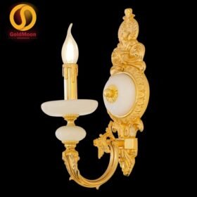 Đèn tường nến đồng đá 24K 4287T1 1