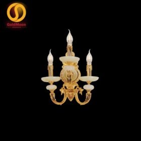 Đèn tường nến đồng đá 24K 4287T3 1
