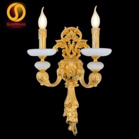 Đèn tường nến đồng đá 24K 4292T2 1