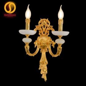 Đèn tường nến đồng đá 24K 4294T2 1