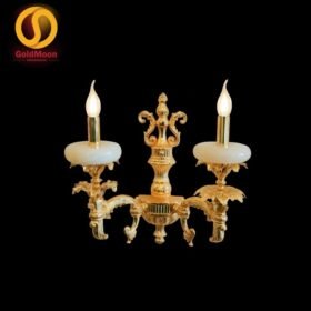 Đèn tường nến đồng đá 24K 4299T2 1