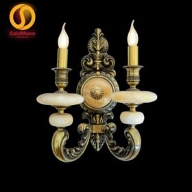 Đèn tường nến đồng đá 4251T2 1