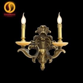 Đèn tường nến đồng đá 4259T2 1