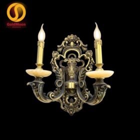 Đèn tường nến đồng đá 4269T2 1