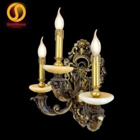Đèn tường nến đồng đá 4269T3 1