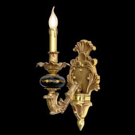 Đèn tường nến đồng đá 4277T1 1