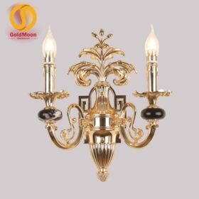 Đèn tường nến đồng đá 4318T2 1