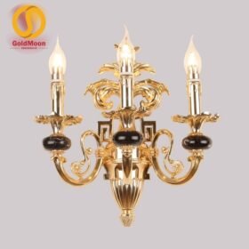 Đèn tường nến đồng đá 4318T3 1