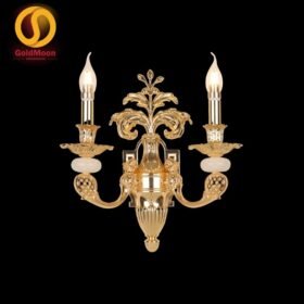 Đèn tường nến đồng đá 4326T2 1