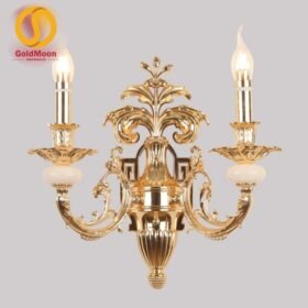 Đèn tường nến đồng đá 4327T2 1